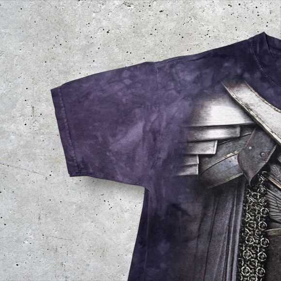The Mountain Fantasy Knight Armor All Over Print T‑Shirt Purple Tie Dye Mens M - Picture 5 of 8
